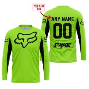 Custom name BraapGirls CUSTOM NAME RACING – LIMITED EDITION – FOX RACING V2 – GREEN 1 Brands for motocross girls and dirt bike riders - Brands view 1