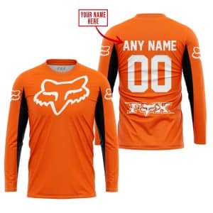 Custom name BraapGirls CUSTOM NAME RACING – LIMITED EDITION – FOX RACING V2 – ORANGE Brands for motocross girls and dirt bike riders - Brands view 1