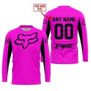Custom name BraapGirls CUSTOM NAME RACING – LIMITED EDITION – FOX RACING V2 – PINK Brands for motocross girls and dirt bike riders - Brands view 1