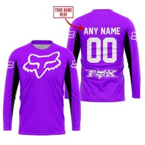 Custom name BraapGirls CUSTOM NAME RACING – LIMITED EDITION – FOX RACING V2 – PURPLE Brands for motocross girls and dirt bike riders - Brands view 1