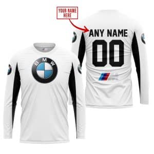 Custom name BraapGirls CUSTOM NAME RACING – LIMITED EDITION – BMW – WHITE V2 BMW for motocross girls and dirt bike riders - BMW view 1