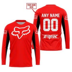 Custom name BraapGirls CUSTOM NAME RACING – LIMITED EDITION – FOX RACING V2 – RED Brands for motocross girls and dirt bike riders - Brands view 1