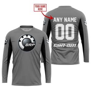 Custom name BraapGirls CUSTOM NAME RACING – LIMITED EDITION – CAN AM – GREY V2 Brands for motocross girls and dirt bike riders - Brands view 1