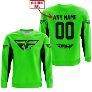 Custom name BraapGirls CUSTOM NAME RACING – LIMITED EDITION – FLY RACING- GREEN V2 Brands for motocross girls and dirt bike riders - Brands view 3