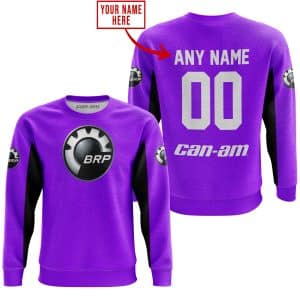 Custom name BraapGirls CUSTOM NAME RACING – LIMITED EDITION – CAN AM – PURPLE V2 Brands for motocross girls and dirt bike riders - Brands view 3