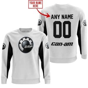 Custom name BraapGirls CUSTOM NAME RACING – LIMITED EDITION – CAN AM – WHITE V2 Brands for motocross girls and dirt bike riders - Brands view 3