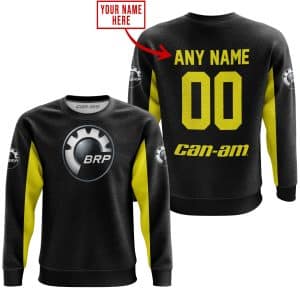 Custom name BraapGirls CUSTOM NAME RACING – LIMITED EDITION – CAN AM – YELOW Brands for motocross girls and dirt bike riders - Brands view 3