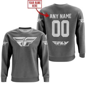 Custom name BraapGirls CUSTOM NAME RACING – LIMITED EDITION – FLY RACING- GREY V2 Brands for motocross girls and dirt bike riders - Brands view 3