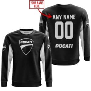 Custom name BraapGirls CUSTOM NAME RACING – LIMITED EDITION – DUCATI – WHITE Brands for motocross girls and dirt bike riders - Brands view 1