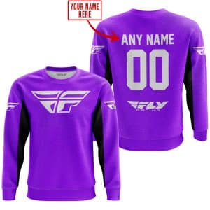 Custom name BraapGirls CUSTOM NAME RACING – LIMITED EDITION – FLY RACING- PURPLE V2 Brands for motocross girls and dirt bike riders - Brands view 3