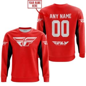 Custom name BraapGirls CUSTOM NAME RACING – LIMITED EDITION – FLY RACING- RED V2 Brands for motocross girls and dirt bike riders - Brands view 3