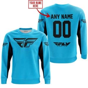 Custom name BraapGirls CUSTOM NAME RACING – LIMITED EDITION – FLY RACING- SKY BLUE V2 Brands for motocross girls and dirt bike riders - Brands view 3