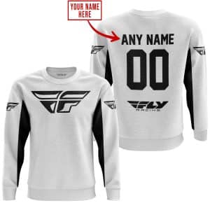 Custom name BraapGirls CUSTOM NAME RACING – LIMITED EDITION – FLY RACING- WHITE V2 Brands for motocross girls and dirt bike riders - Brands view 3