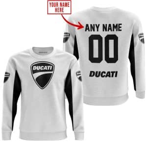 Custom name BraapGirls CUSTOM NAME RACING – LIMITED EDITION – DUCATI – WHITE V2 Brands for motocross girls and dirt bike riders - Brands view 3