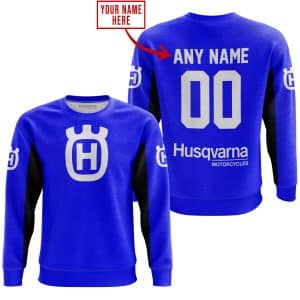 Custom name BraapGirls CUSTOM NAME RACING – LIMITED EDITION – HUSQVARNA – BLUE V2 Brands for motocross girls and dirt bike riders - Brands view 3