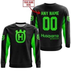 Custom name BraapGirls CUSTOM NAME RACING – LIMITED EDITION – HUSQVARNA – GREEN Brands for motocross girls and dirt bike riders - Brands view 2
