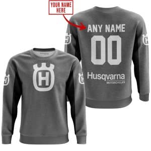 Custom name BraapGirls CUSTOM NAME RACING – LIMITED EDITION – HUSQVARNA – GREY V2 Brands for motocross girls and dirt bike riders - Brands view 3