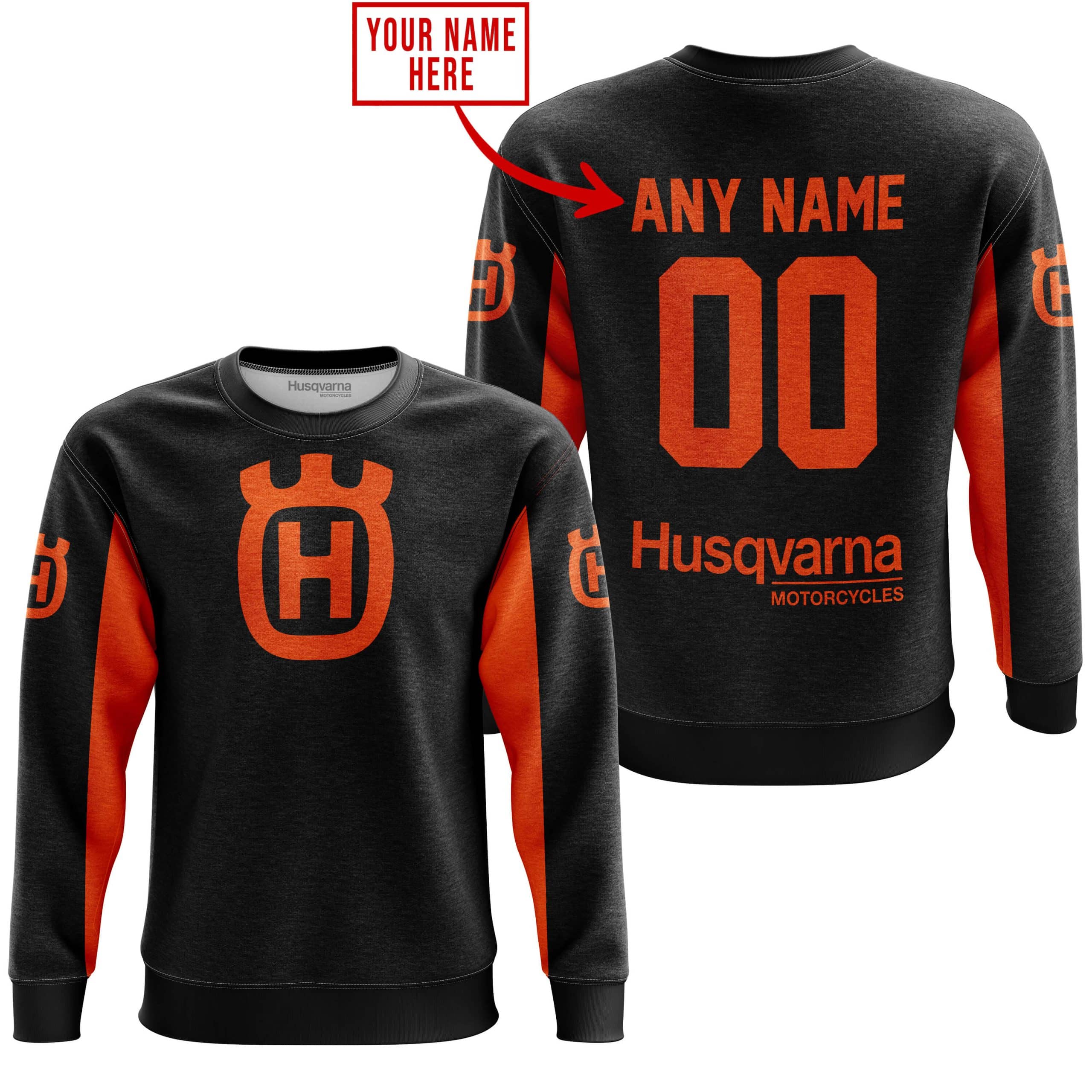 CUSTOM NAME RACING - LIMITED EDITION - HUSQVARNA - ORANGE view 5