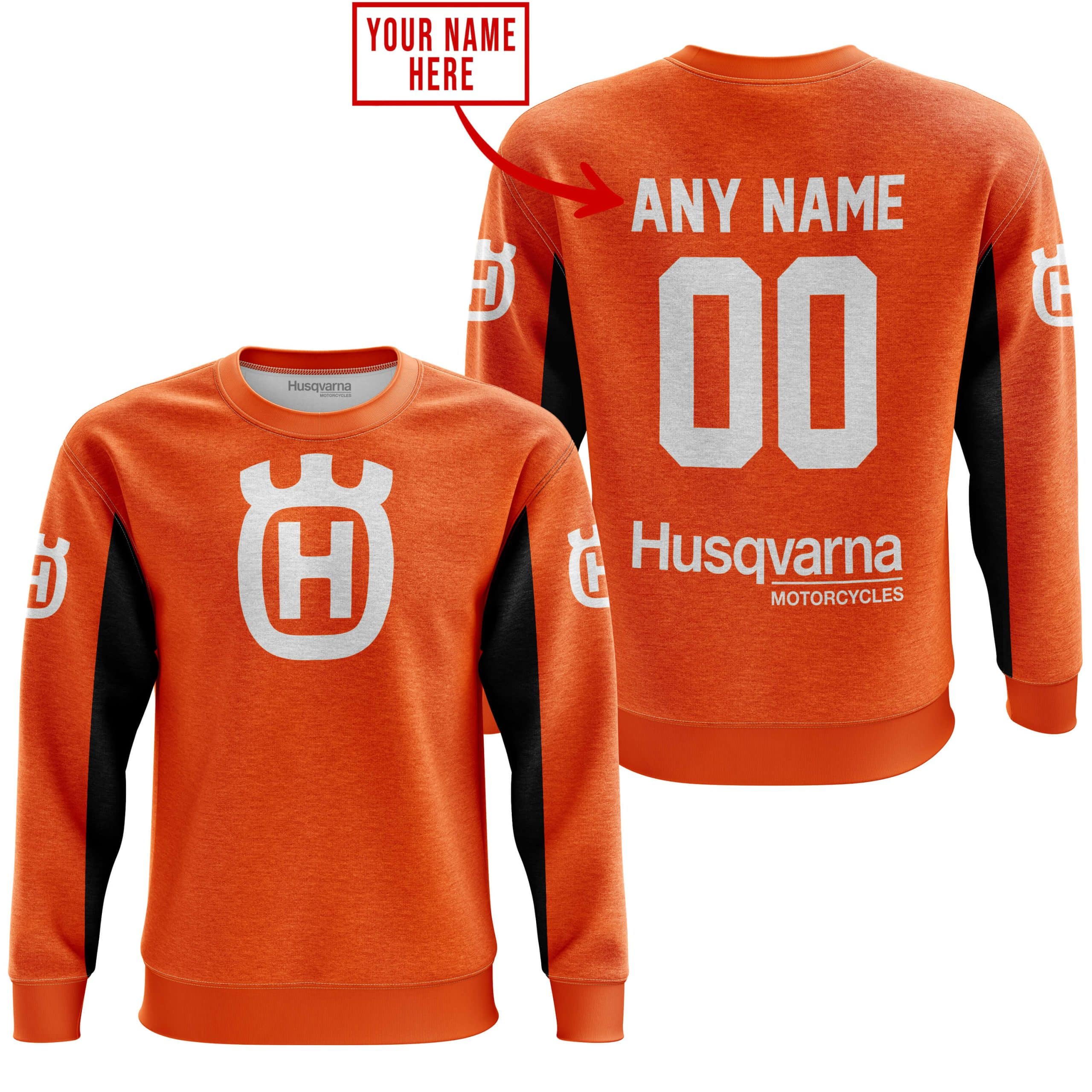 CUSTOM NAME RACING - LIMITED EDITION - HUSQVARNA - ORANGE V2 view 5