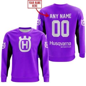 Custom name BraapGirls CUSTOM NAME RACING – LIMITED EDITION – HUSQVARNA – PURPLE V2 Brands for motocross girls and dirt bike riders - Brands view 3