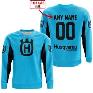 Custom name BraapGirls CUSTOM NAME RACING – LIMITED EDITION – HUSQVARNA – SKY BLUE V2 Brands for motocross girls and dirt bike riders - Brands view 3