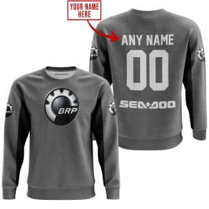 Custom name BraapGirls CUSTOM NAME RACING – LIMITED EDITION – SEA DOO – GREY V2 Brands for motocross girls and dirt bike riders - Brands view 2