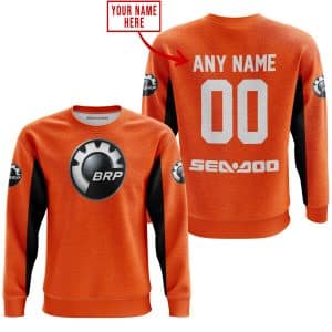 Custom name BraapGirls CUSTOM NAME RACING – LIMITED EDITION – SEA DOO – ORANGE V2 Brands for motocross girls and dirt bike riders - Brands view 3