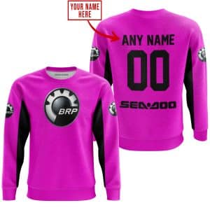Custom name BraapGirls CUSTOM NAME RACING – LIMITED EDITION – SEA DOO – PINK V2 Brands for motocross girls and dirt bike riders - Brands view 3