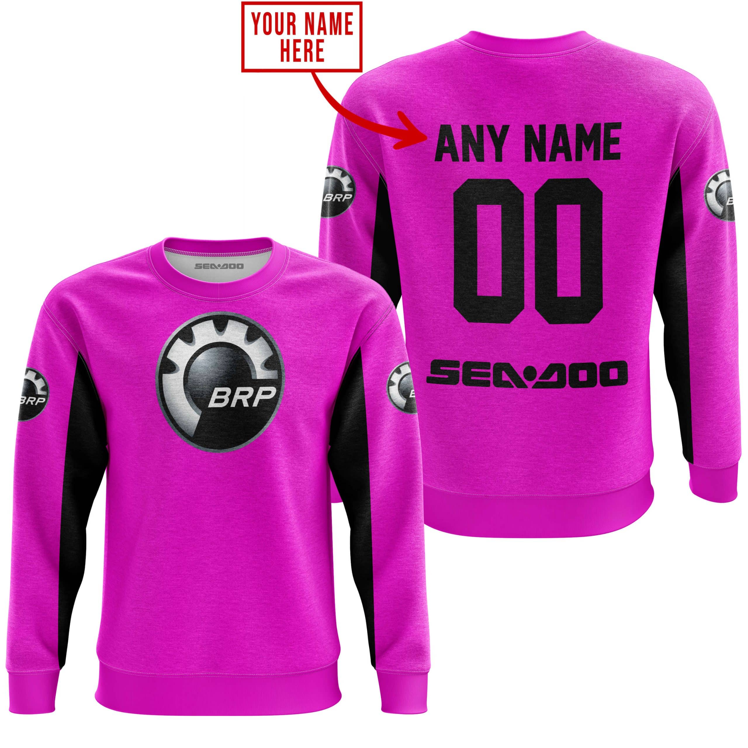 CUSTOM NAME RACING - LIMITED EDITION - SEA DOO - PINK V2 view 5