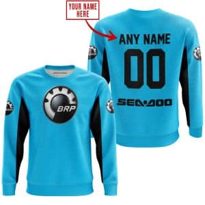 Custom name BraapGirls CUSTOM NAME RACING – LIMITED EDITION – SEA DOO – SKY BLUE V2 Brands for motocross girls and dirt bike riders - Brands view 3
