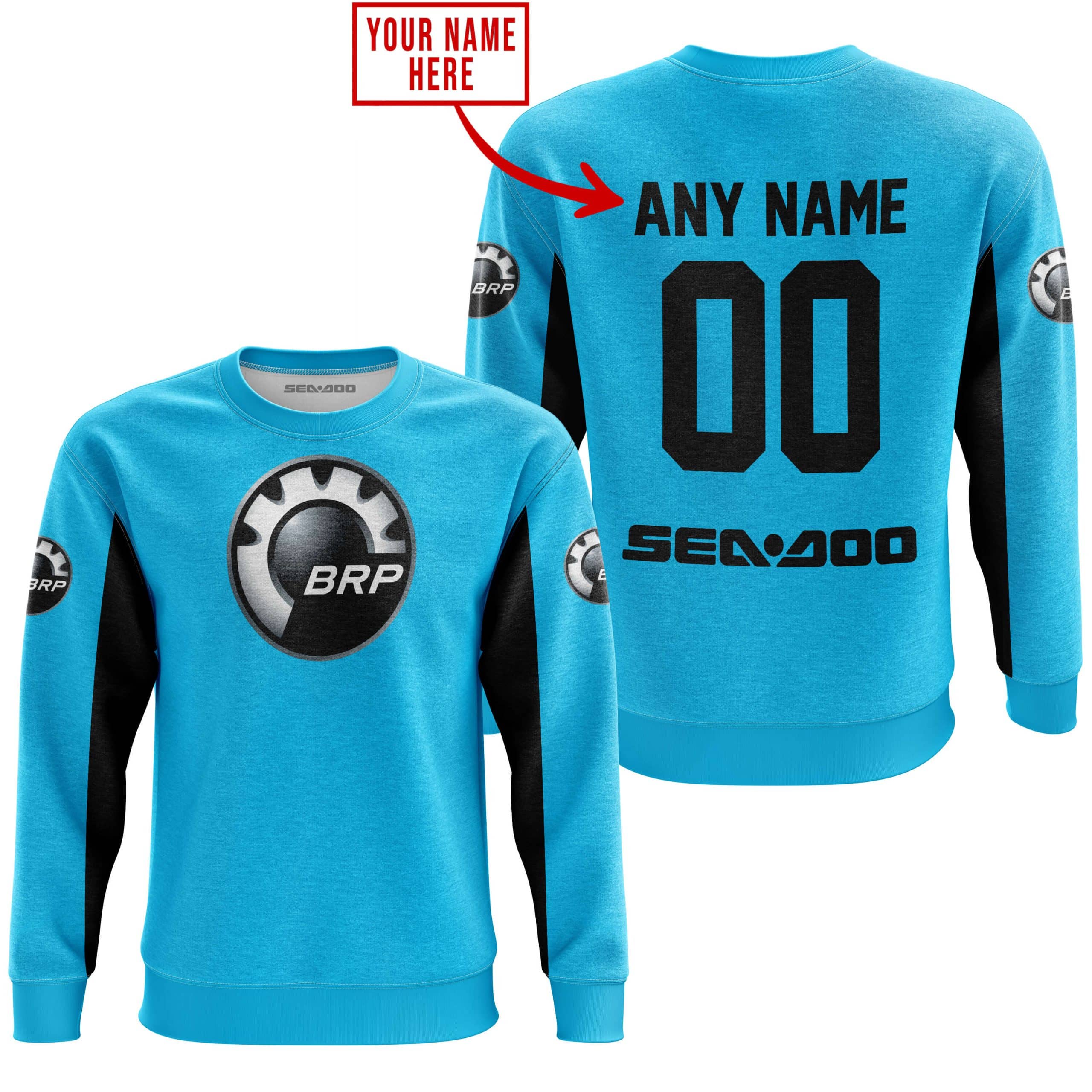 CUSTOM NAME RACING - LIMITED EDITION - SEA DOO - SKY BLUE V2 view 5