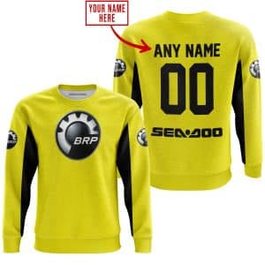 Custom name BraapGirls CUSTOM NAME RACING – LIMITED EDITION – SEA DOO – YELOW V2 Brands for motocross girls and dirt bike riders - Brands view 3