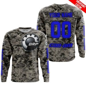 Custom name BraapGirls LIMITED EDITION PRODUCTS – US ARMY – CAN AM RACING – CUSTOM NAME – BLUE Brands for motocross girls and dirt bike riders - Brands view 3