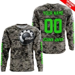 Custom name BraapGirls LIMITED EDITION PRODUCTS – US ARMY – CAN AM RACING – CUSTOM NAME – GREEN Brands for motocross girls and dirt bike riders - Brands view 3
