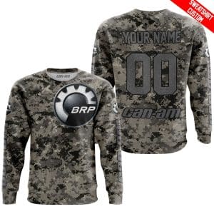 Custom name BraapGirls LIMITED EDITION PRODUCTS – US ARMY – CAN AM RACING – CUSTOM NAME – GREY Brands for motocross girls and dirt bike riders - Brands view 3