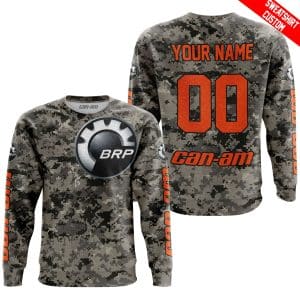 Custom name BraapGirls LIMITED EDITION PRODUCTS – US ARMY – CAN AM RACING – CUSTOM NAME – ORANGE Brands for motocross girls and dirt bike riders - Brands view 3