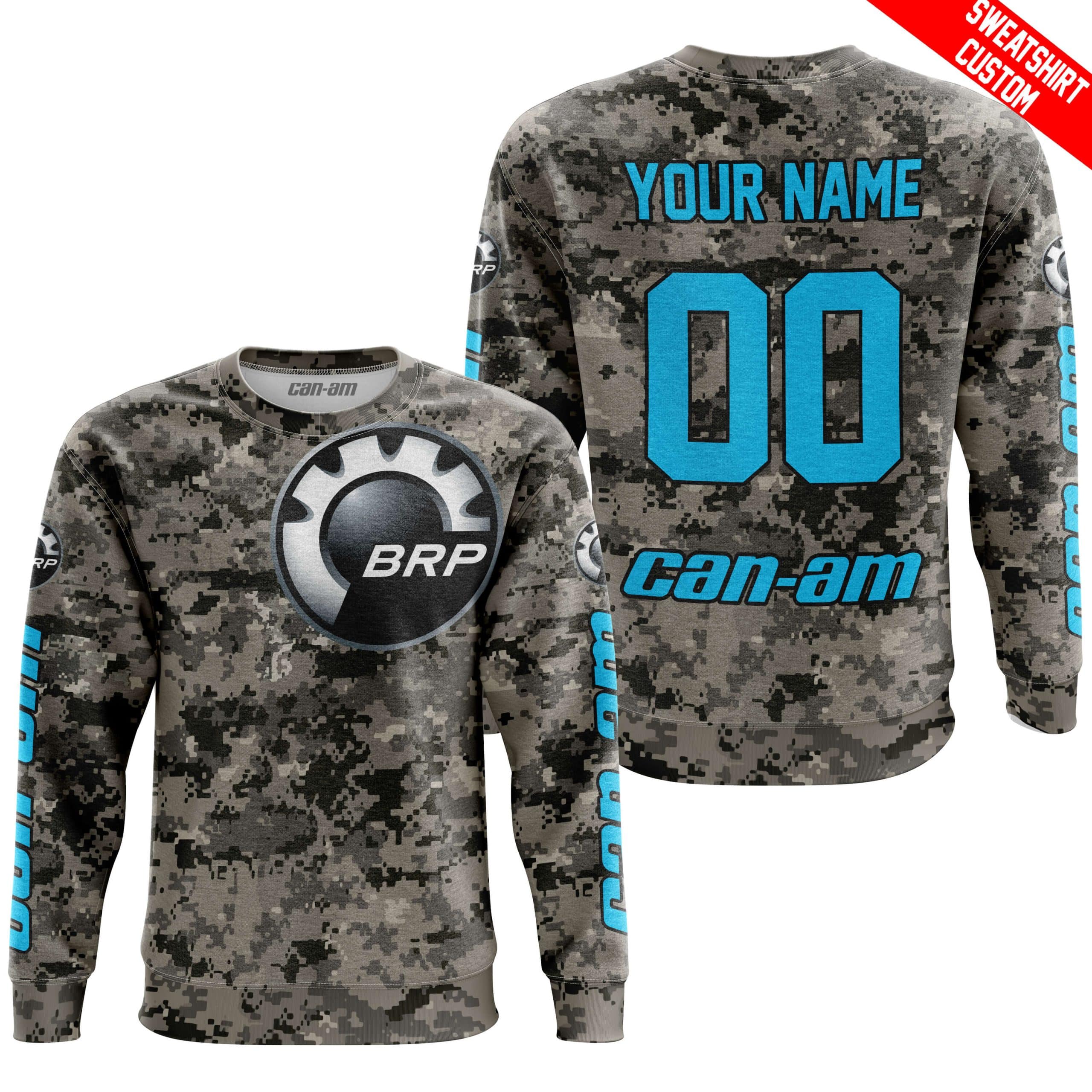 LIMITED EDITION PRODUCTS - US ARMY - CAN AM RACING - CUSTOM NAME - SKY BLUE view 5
