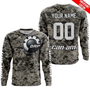 Custom name BraapGirls LIMITED EDITION PRODUCTS – US ARMY – CAN AM RACING – CUSTOM NAME – WHITE Brands for motocross girls and dirt bike riders - Brands view 3