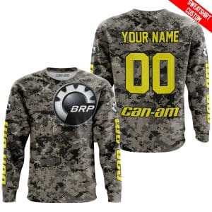 Custom name BraapGirls LIMITED EDITION PRODUCTS – US ARMY – CAN AM RACING – CUSTOM NAME – YELLOW Brands for motocross girls and dirt bike riders - Brands view 3