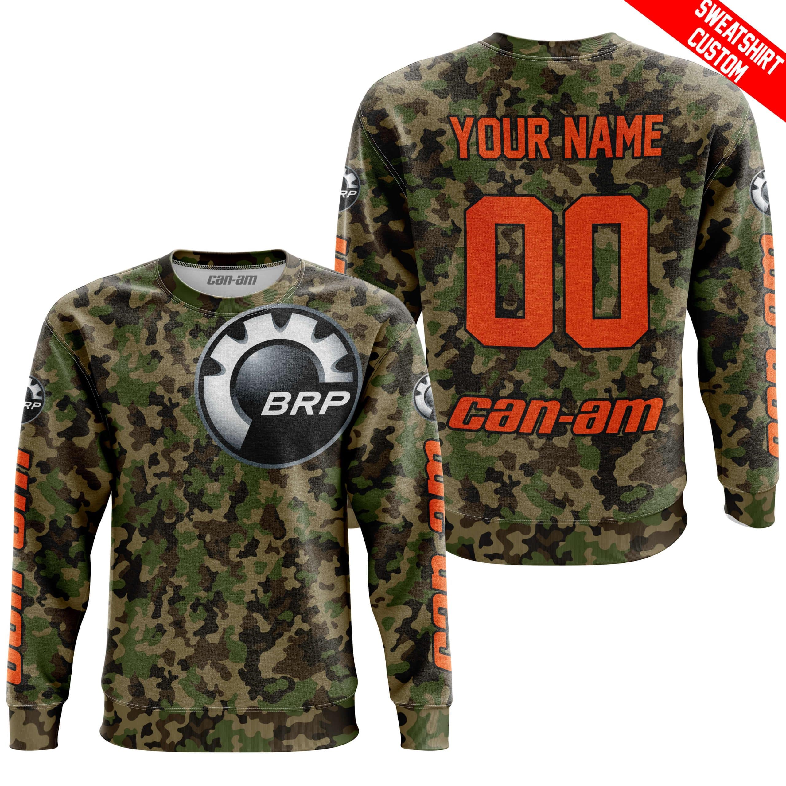 LIMITED EDITION PRODUCTS - US ARMY V3 - CAN AM RACING - CUSTOM NAME - ORANGE view 5