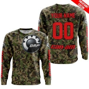 Custom name BraapGirls LIMITED EDITION PRODUCTS – US ARMY V3 – CAN AM RACING – CUSTOM NAME – RED Brands for motocross girls and dirt bike riders - Brands view 3