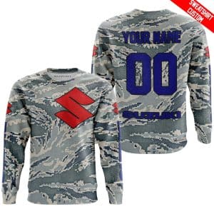 Custom name BraapGirls LIMITED EDITION PRODUCTS – US AIR PORCE – SUZUKI RACING V1 – CUSTOM NAME Brands for motocross girls and dirt bike riders - Brands view 2