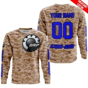 Custom name BraapGirls LIMITED EDITION PRODUCTS – US MARINE – CAN AM RACING – CUSTOM NAME – BLUE Brands for motocross girls and dirt bike riders - Brands view 3