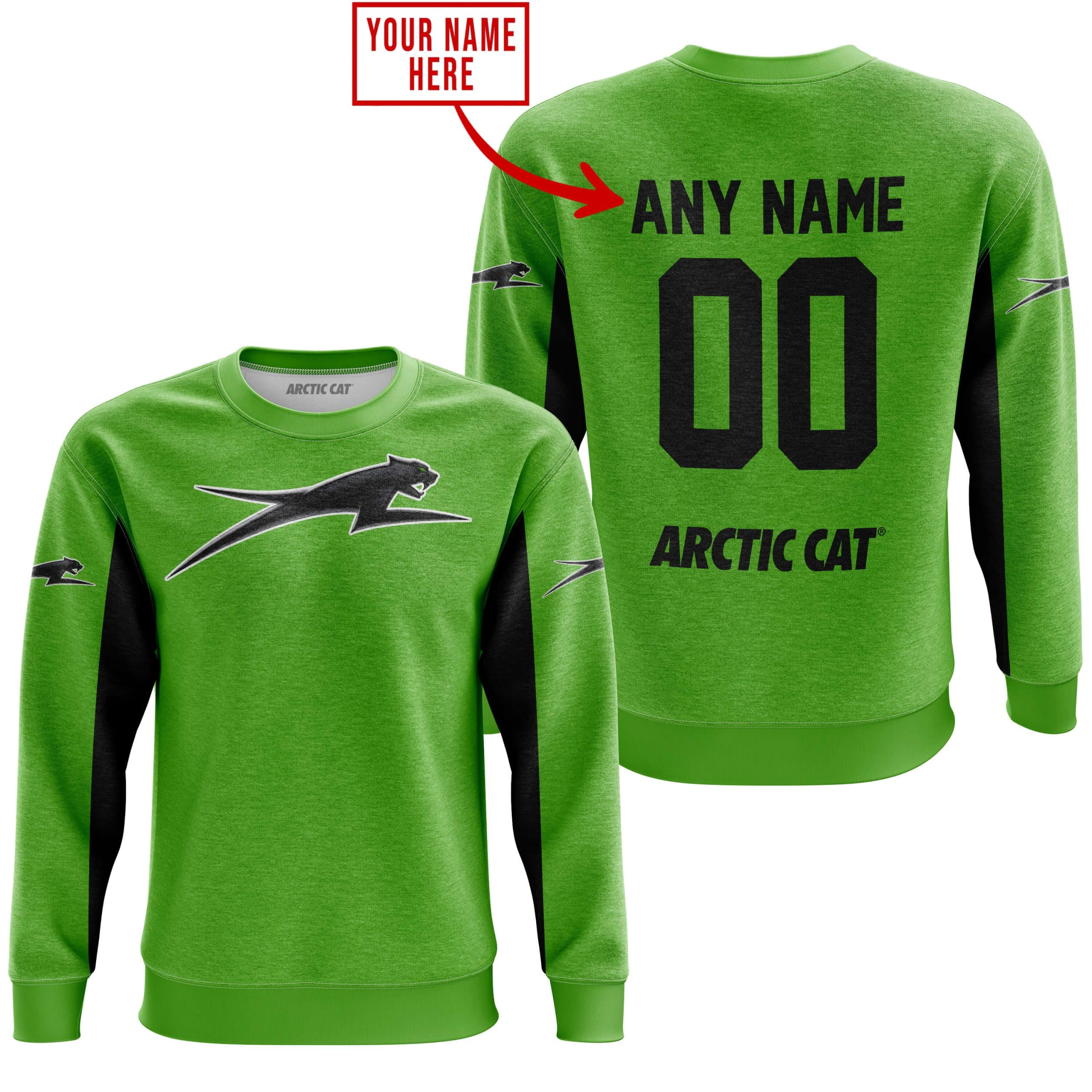 CUSTOM NAME RACING - LIMITED EDITION - ARCTIC CAT - GREEN V2 view 5