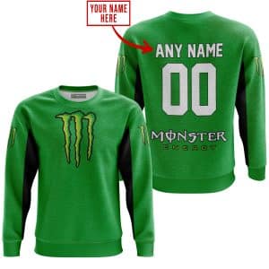 Custom name BraapGirls CUSTOM NAME RACING – LIMITED EDITION – MONSTER – GREEN V2 Brands for motocross girls and dirt bike riders - Brands view 3