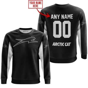 Custom name BraapGirls CUSTOM NAME RACING – LIMITED EDITION – ARCTIC CAT – WHITE Arctic Cat for motocross girls and dirt bike riders - Arctic Cat view 3