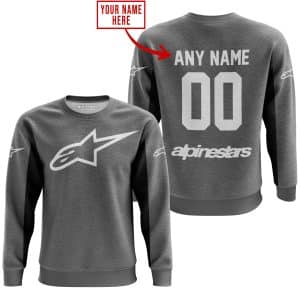 Custom name BraapGirls CUSTOM NAME RACING – LIMITED EDITION – ALPINESTARS – GREY V2 Alpinestars for motocross girls and dirt bike riders - Alpinestars view 3