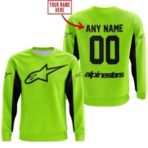Custom name BraapGirls CUSTOM NAME RACING – LIMITED EDITION – ALPINESTARS – NEON V2 Alpinestars for motocross girls and dirt bike riders - Alpinestars view 3