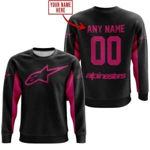 Custom name BraapGirls CUSTOM NAME RACING – LIMITED EDITION – ALPINESTARS – PINK 1 Alpinestars for motocross girls and dirt bike riders - Alpinestars view 3