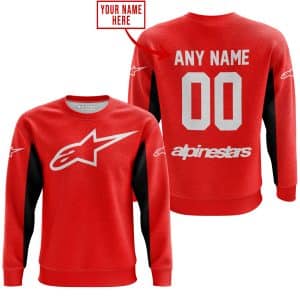 Custom name BraapGirls CUSTOM NAME RACING – LIMITED EDITION – ALPINESTARS – RED V2 Alpinestars for motocross girls and dirt bike riders - Alpinestars view 3